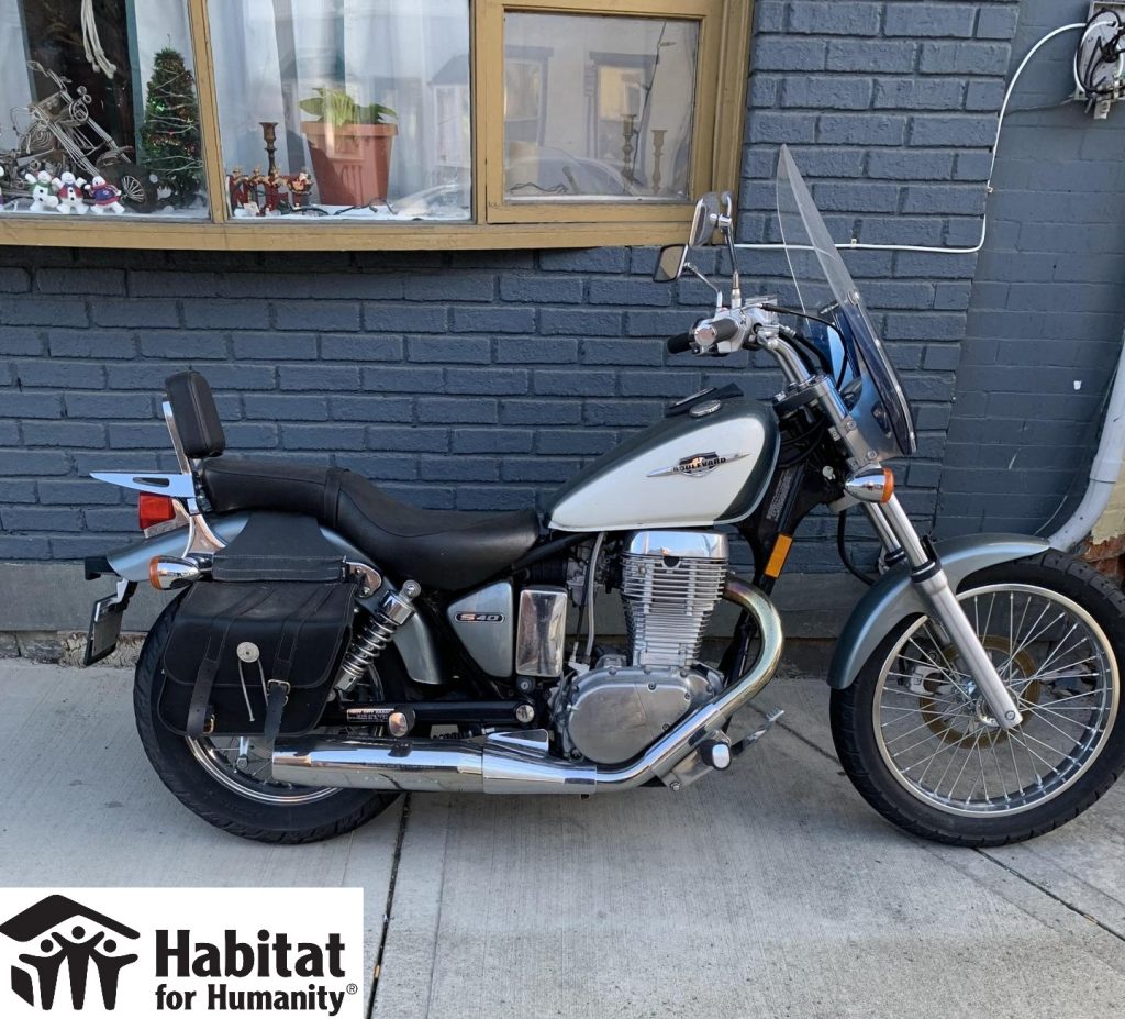 Suzuki Motorcycle donated to Habitat for Humanity