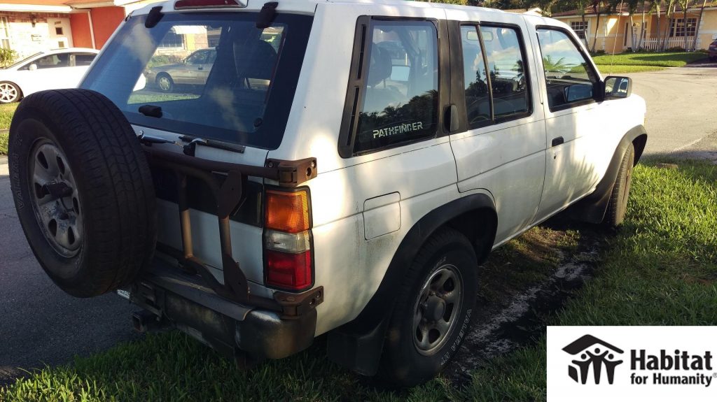 1998 Nissan Pathfinder donated to HFH