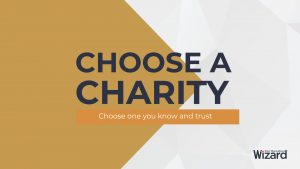 Step 2 Choose a Charity