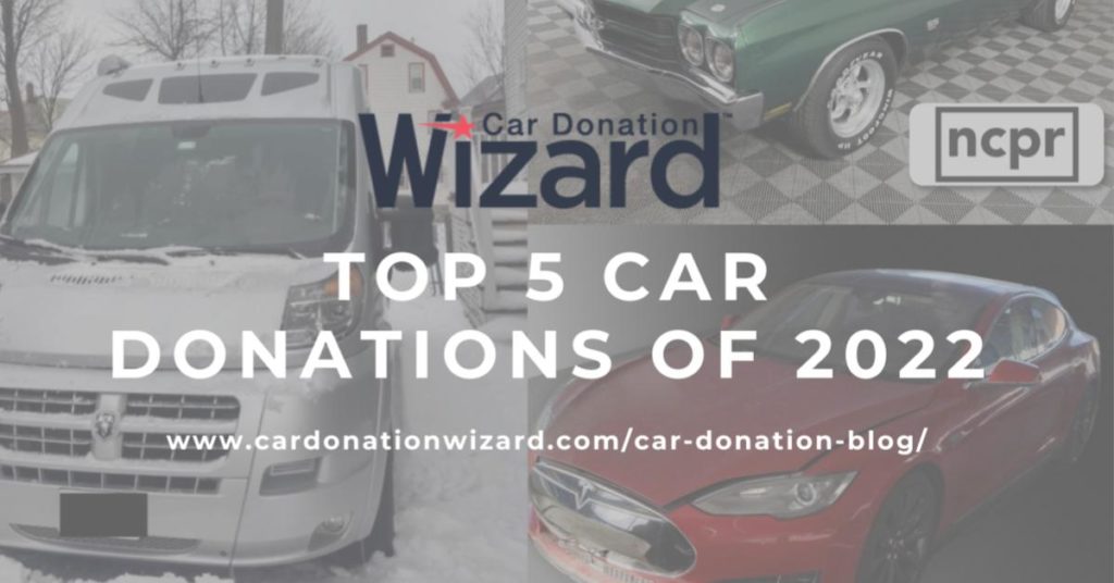 Top car donations of 2022
