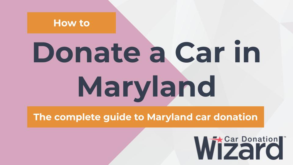 car donation Maryland